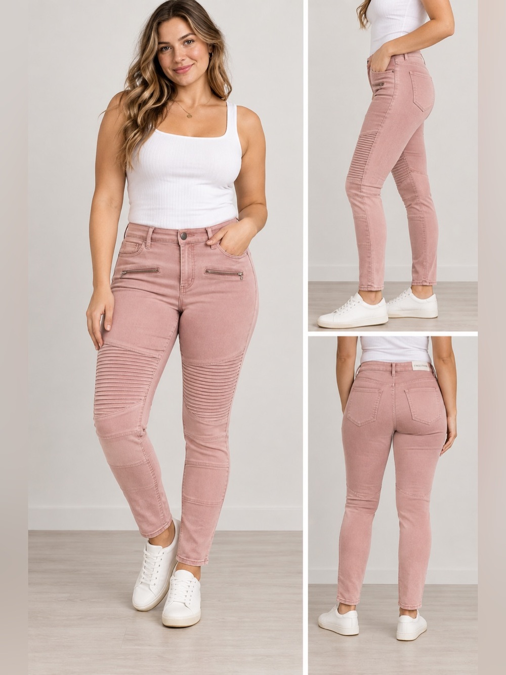 Tinseltown Dusty Rose High-Waist Skinny Jeans Size 1